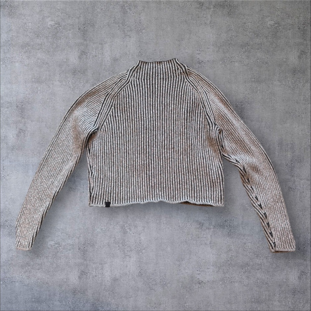 Lululemon Cotton- Cashmere Blend Mock Neck Sweater
